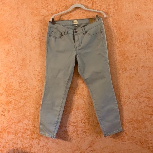 🌿SALE🌿 G.H. BASS & CO. Skinny Crop Gray Jeans size 10 - Picture 1 of 8